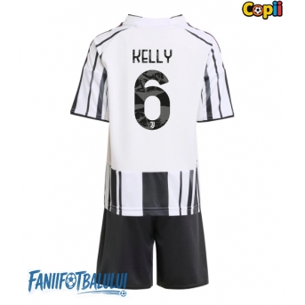 Juventus Lloyd Kelly #6 Echipament de Fotbal Replică 2025-26 Copii Acasa (+ Șorturi)